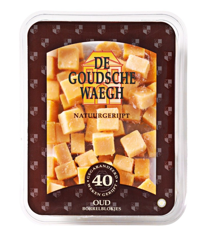 De Goudsche Waegh Kaasblokjes Oud 48st